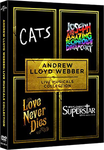 Andrew Lloyd Webber Musical Collection | Andrew Lloyd Webber: The Royal Albert Hall Celebration / Cats / Jesus Christ Superstar / Joseph and the Amazing Technicolor Dreamcoat  |   DVD